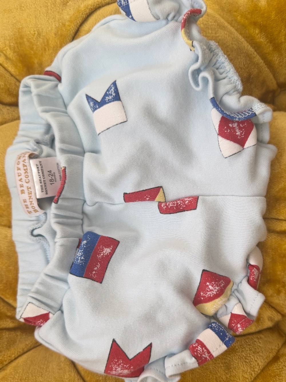 The Beaufort Bonnet Company 18-24 months sailing shorts ruffle hem